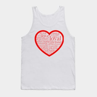 I heart words Tank Top